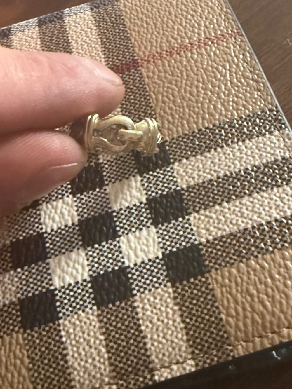 Vintage Sterling Silver & 14k Yellow Gold Buckle Ring, Size 6 - Picture 2 of 5